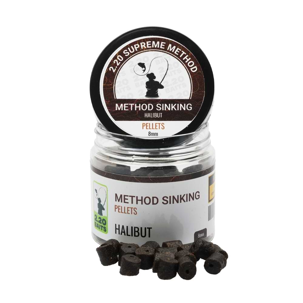2.20 Baits Supreme Method Sinking Pellet 8 mm Hallibut 100 ml