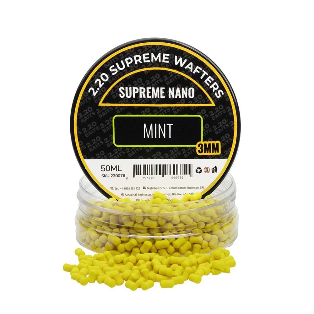 2.20 Baits Supreme Nano Wafter Yellow Mint 3 mm 50 ml
