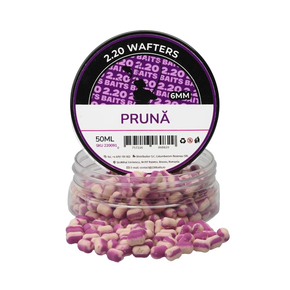 2.20 Baits Wafter White - Purple Plum 6 mm 50 ml