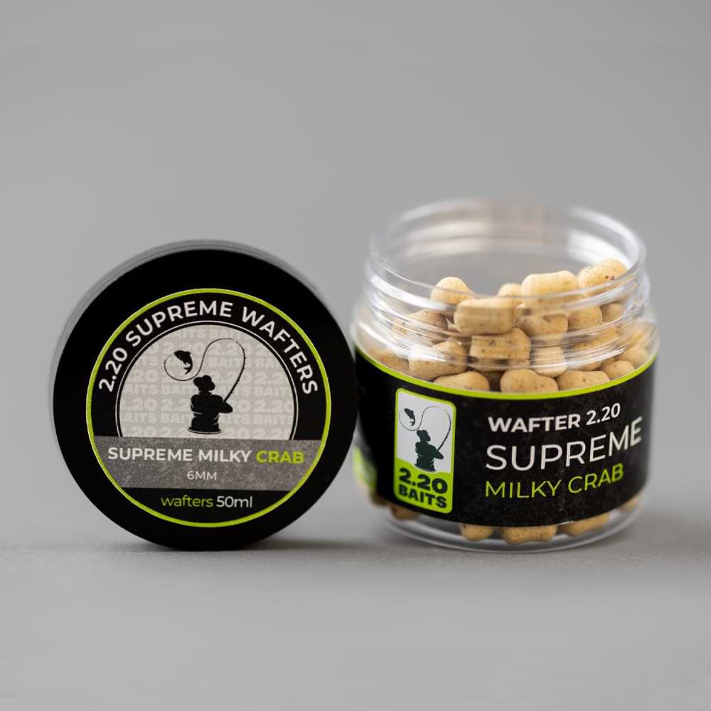 2.20 Baits Supreme Wafter Natur - Milky Crab 6 mm 50 ml