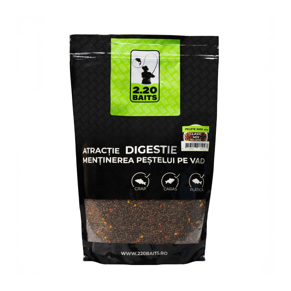 2.20 Baits Pelete 2 mm Clasic Mix 800 gr