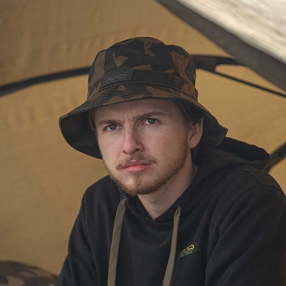 AVID CARP Distortion Camo Bucket Hat