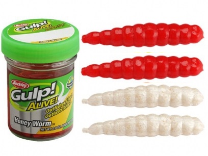 BERKLEY Gulp Alive Honey Worm 2.5 cm