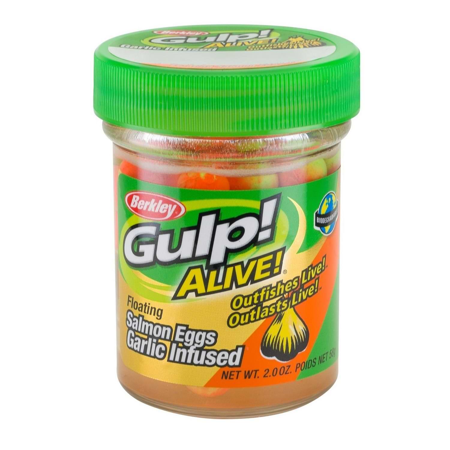 BERKLEY Gulp Alive Floating Salmon Eggs Garlic 57g