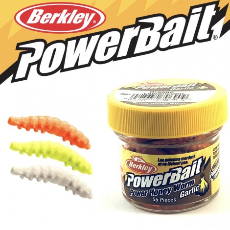 BERKLEY PowerBait Honey Worms Garlic