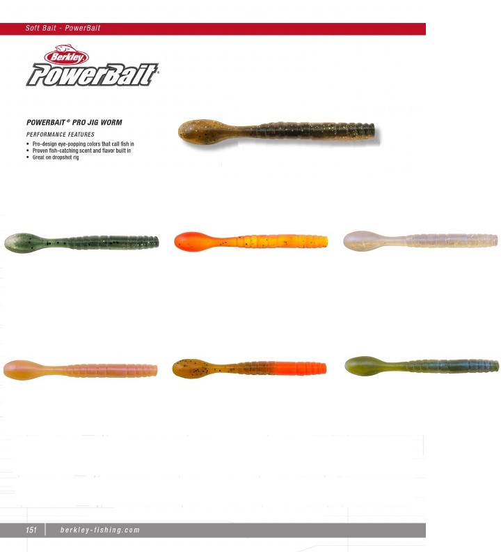 BERKLEY PowerBait Pro Jig Worm 8cm