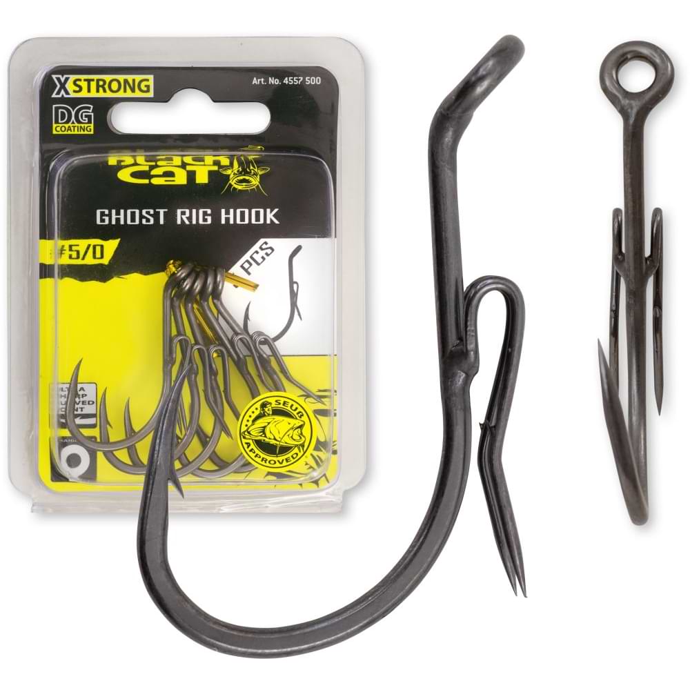 BLACK CAT Ghost Rig Hook DG Coating 5pcs