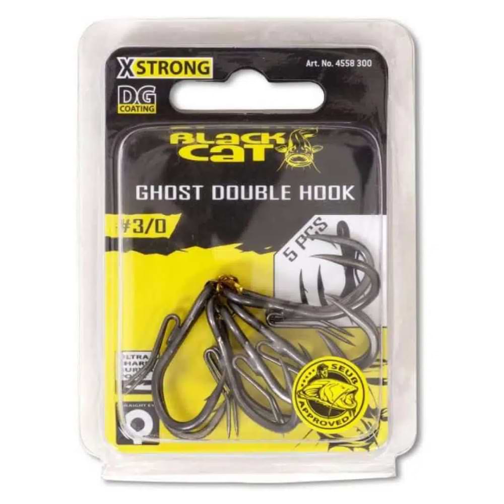 BLACK CAT Ghost Double Hook DG Coating 5pcs