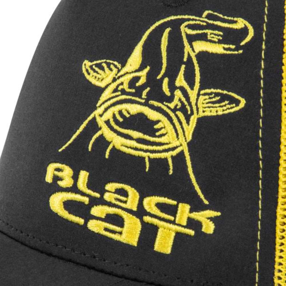 BLACK CAT Black And Yellow Trucker Cap