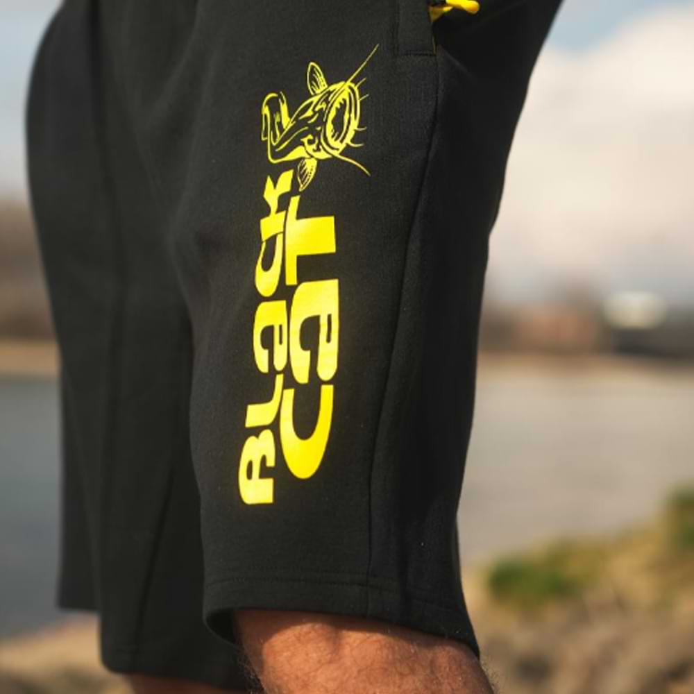 BLACK CAT Black Jogger Shorts