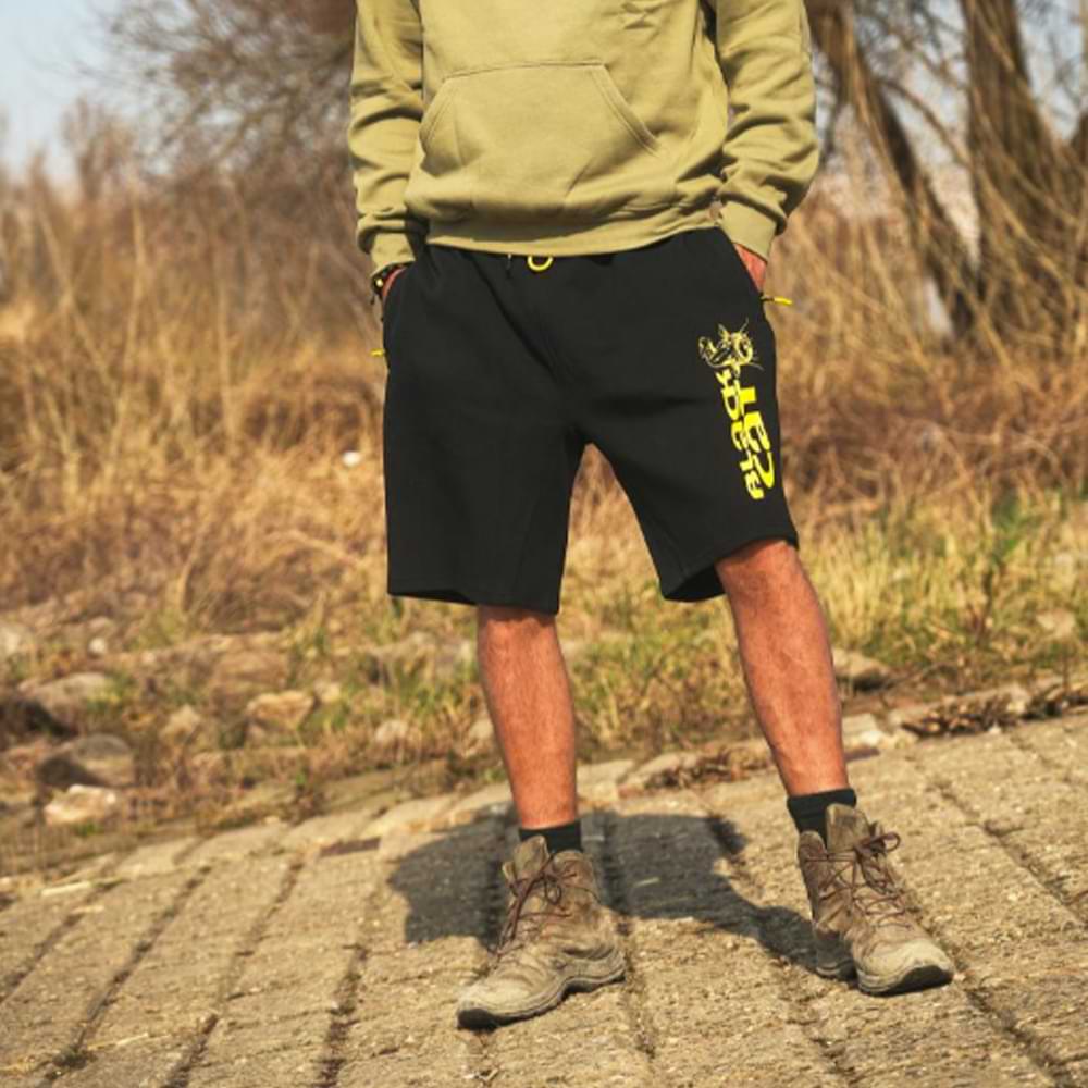 BLACK CAT Black Jogger Shorts