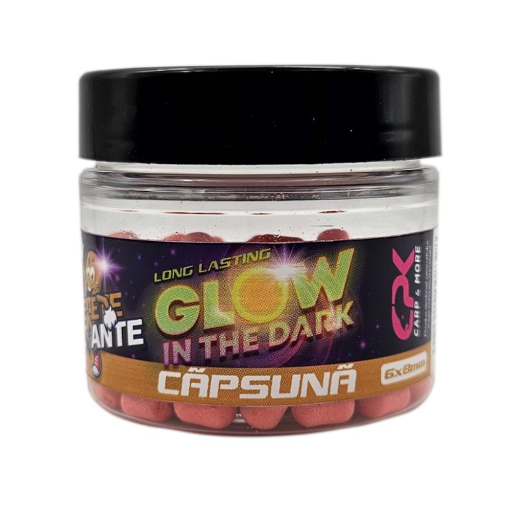 CPK Pelete Flotante Feeder Glow In The Dark UV Strawberry 6x8mm 15g