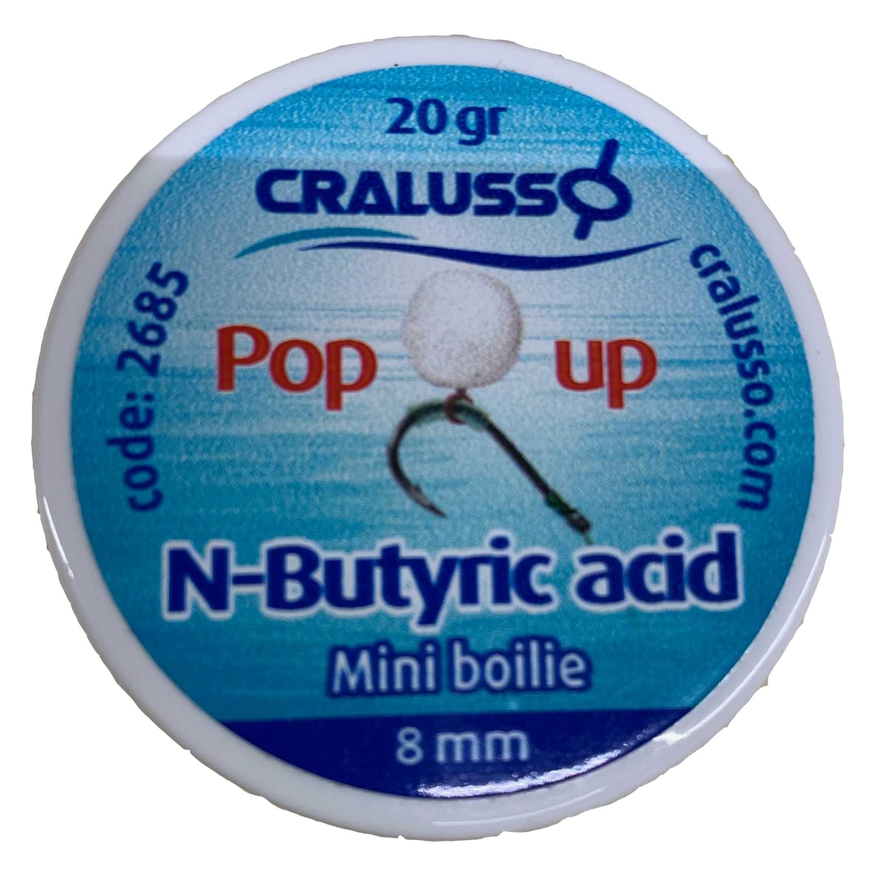 CRALUSSO Mini Boilie Pop Up N-Butyric Acid 8mm 20g