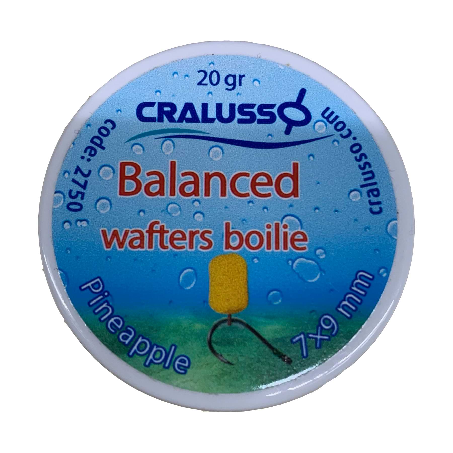CRALUSSO Balanced Wafters Boilie Pineapple 7x9mm 20g