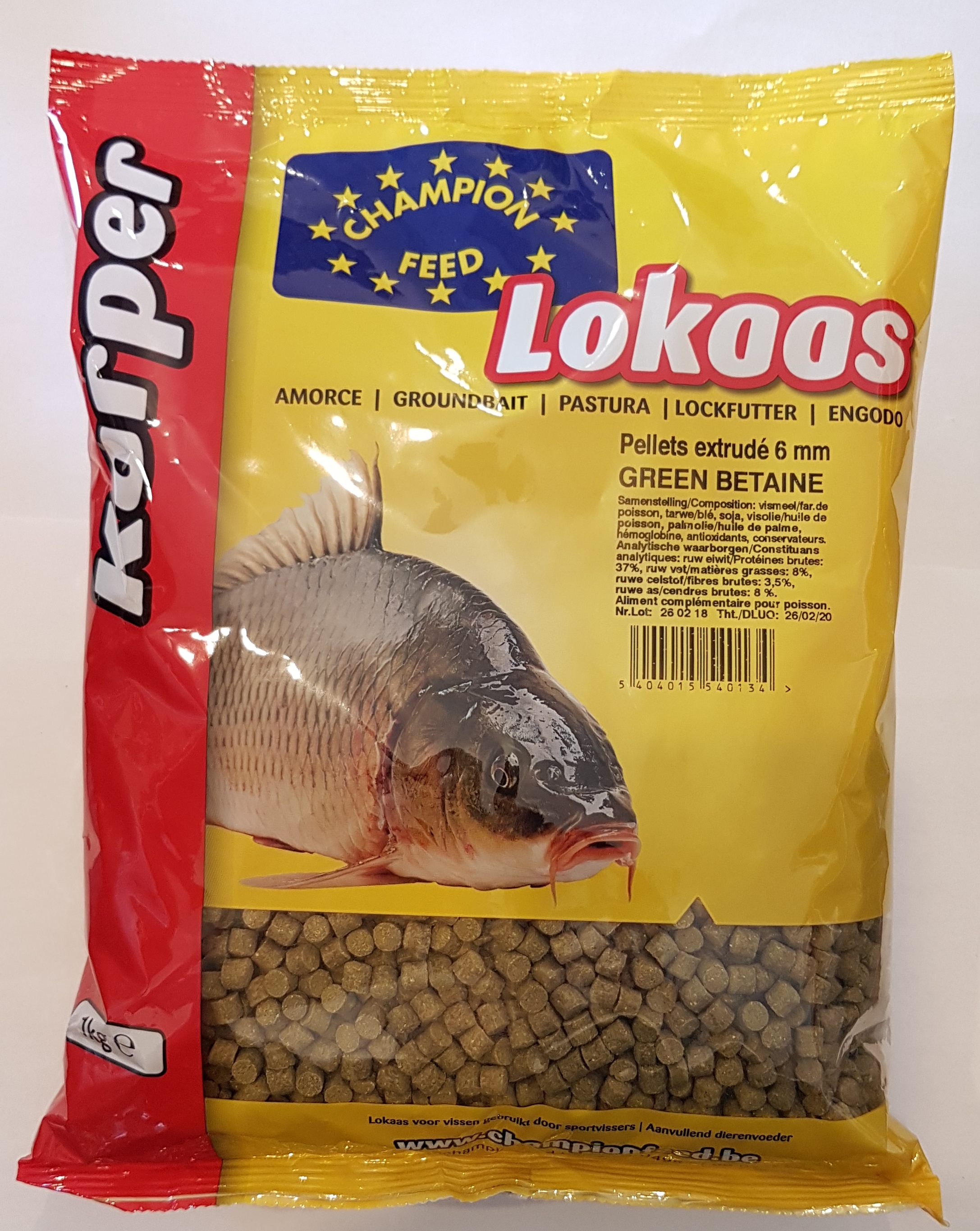 CHAMPION FEED Green Betaine 6mm Pellets 1kg