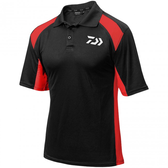 DAIWA Polo Shirt Black & Red
