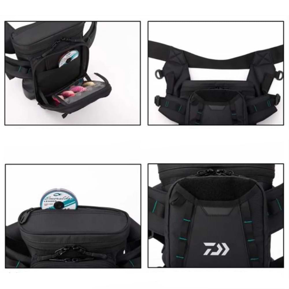 DAIWA Emeraldas T-Thigh Bag Black