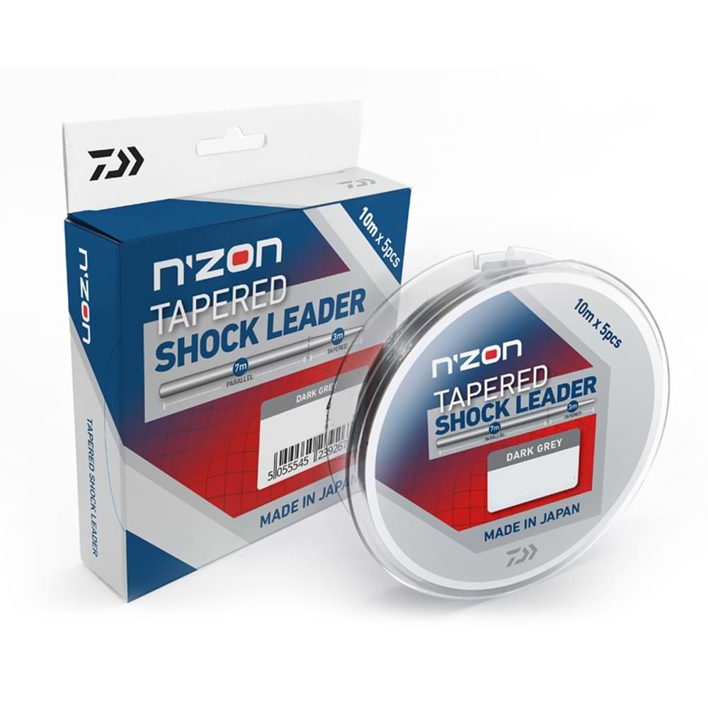 DAIWA NZon Tapered Shock Leader Dark Grey - 10m