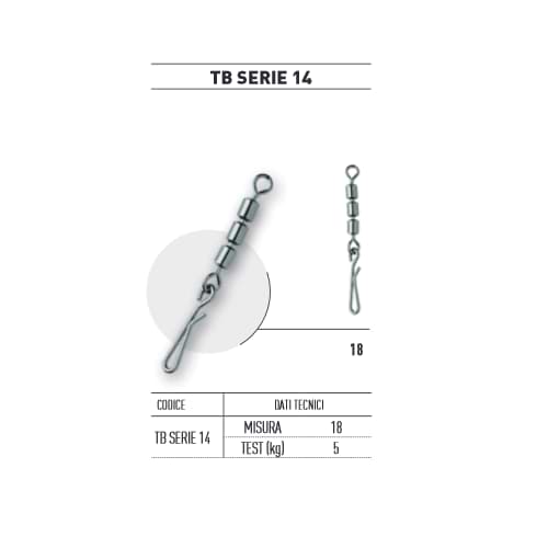 DAIWA Triple Rolling Swivel With Hanging Snap