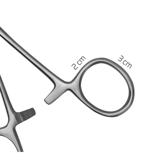 DELPHIN Luxo Curved Forceps - 18cm