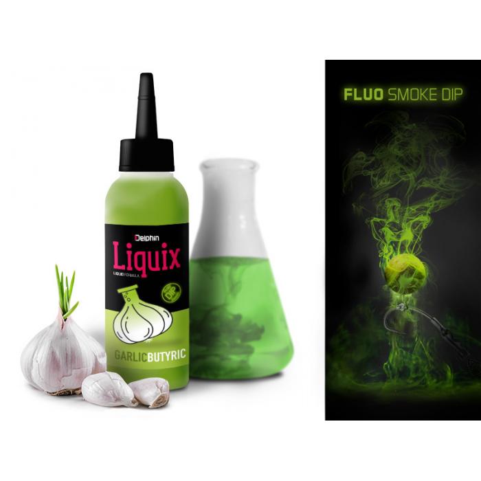 DELPHIN Fluo Smoke Dip D SNAX LiquiX Garlic Butyric 100 ml