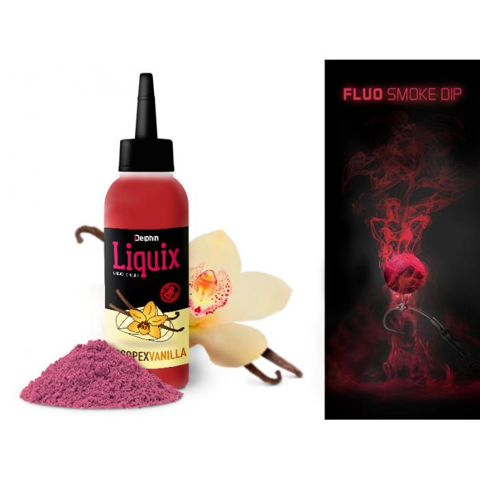 DELPHIN Fluo Smoke Dip D SNAX LiquiX Scopex Vanilla 100 ml