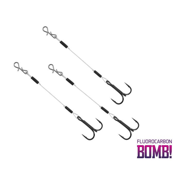 DELPHIN BOMB! Twisto Rigs Fluorocarbon - 3pcs