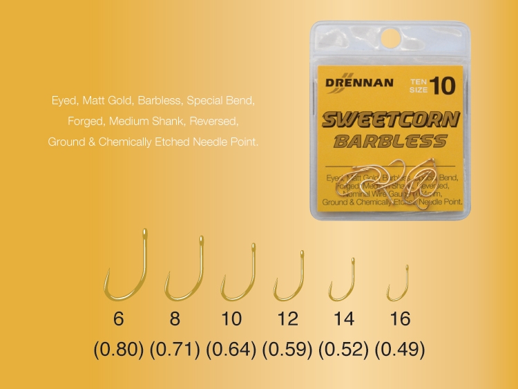 DRENNAN Sweetcorn Barbless