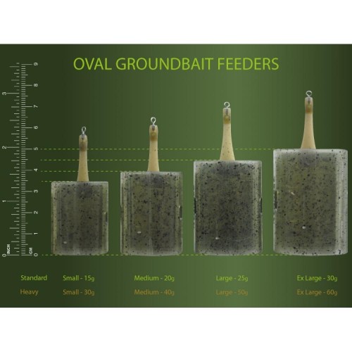 DRENNAN Oval Groundbait Feeder Heavy
