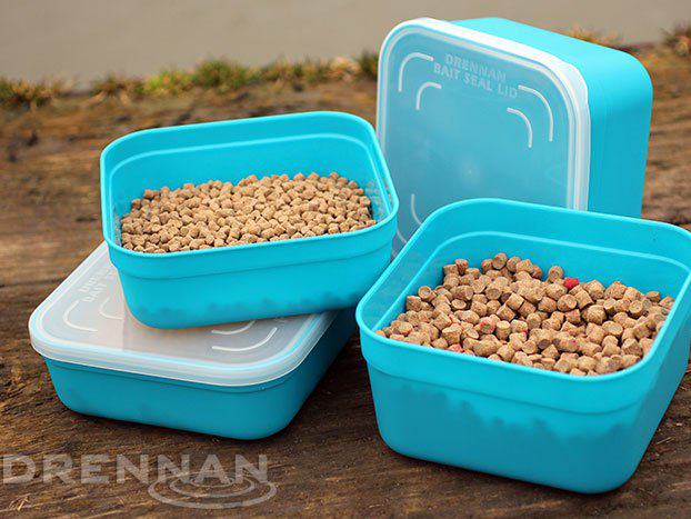 DRENNAN Pellet Bait Seal Box Aqua