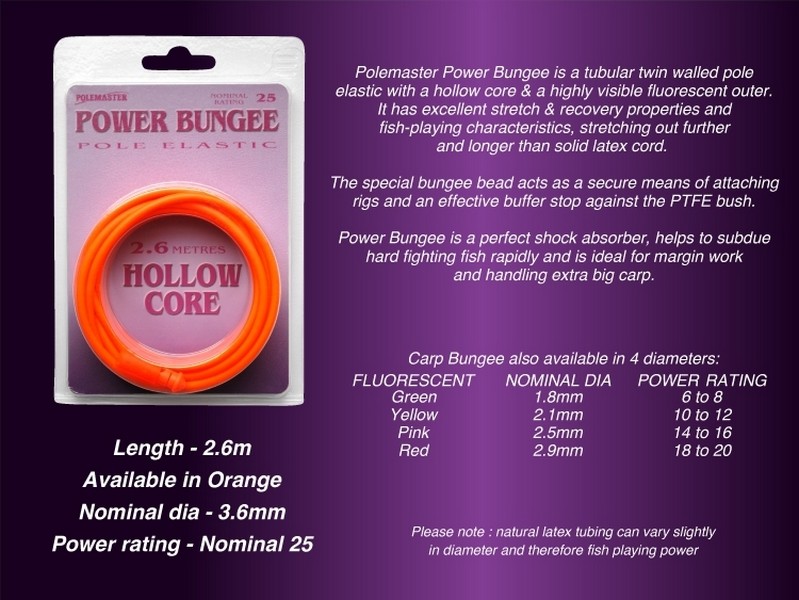 DRENNAN Power Bungee - Orange 25 Hollow