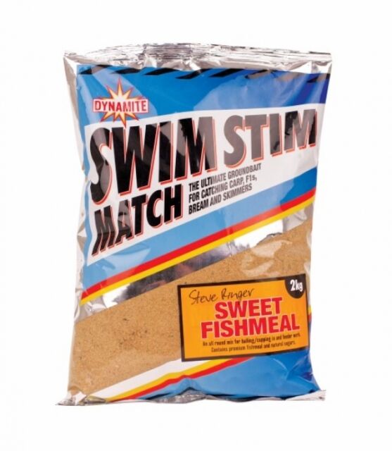 DYNAMITE BAITS Swim Stim Match Sweet Fishmeal Groundbait Steve Ringer 2kg
