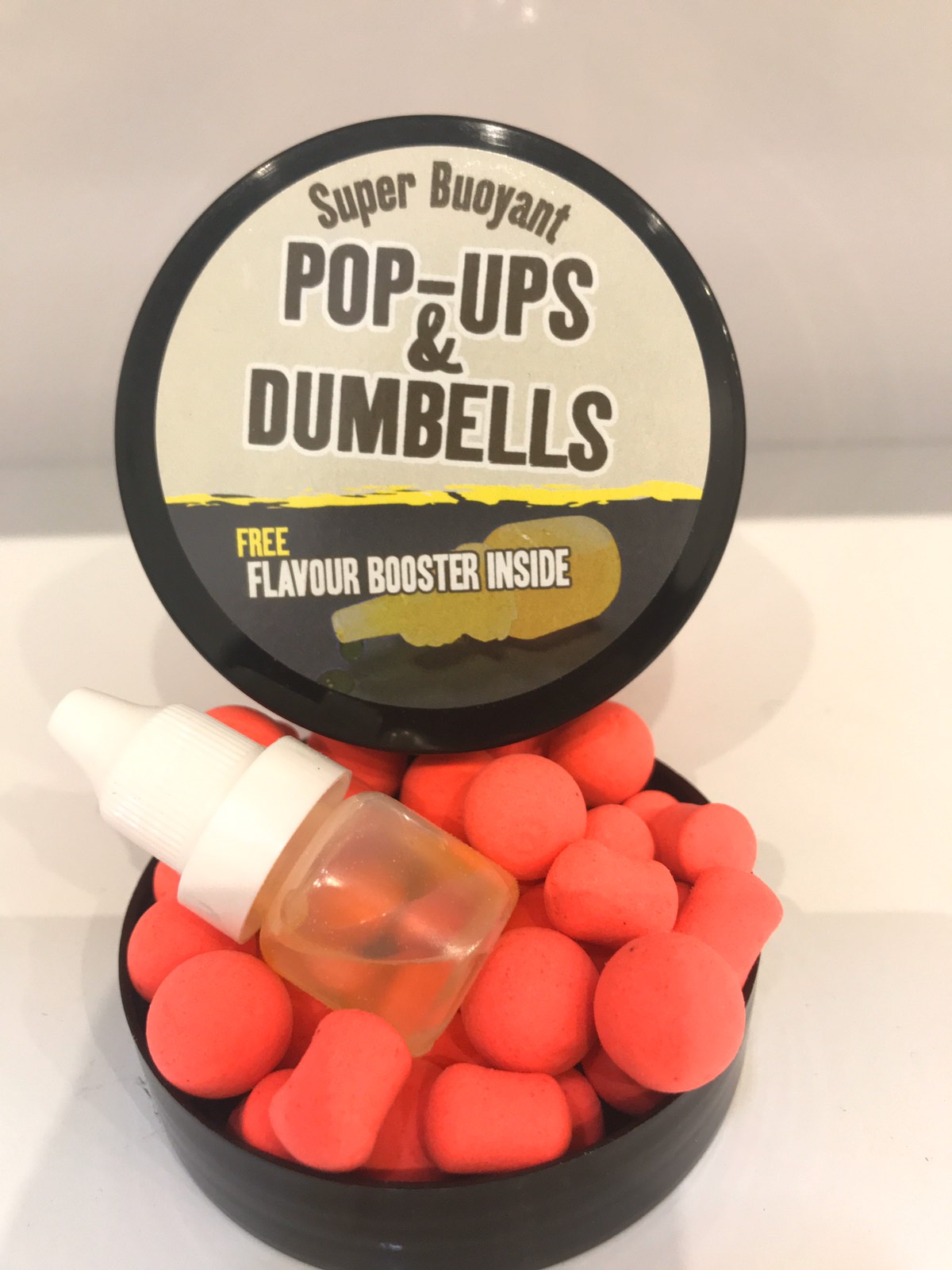 DYNAMITE BAITS Robin Red Fluro Pop-Up and Dumbells