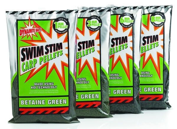 DYNAMITE BAITS Swim Stim Betaine Green Carp Pellets 900g