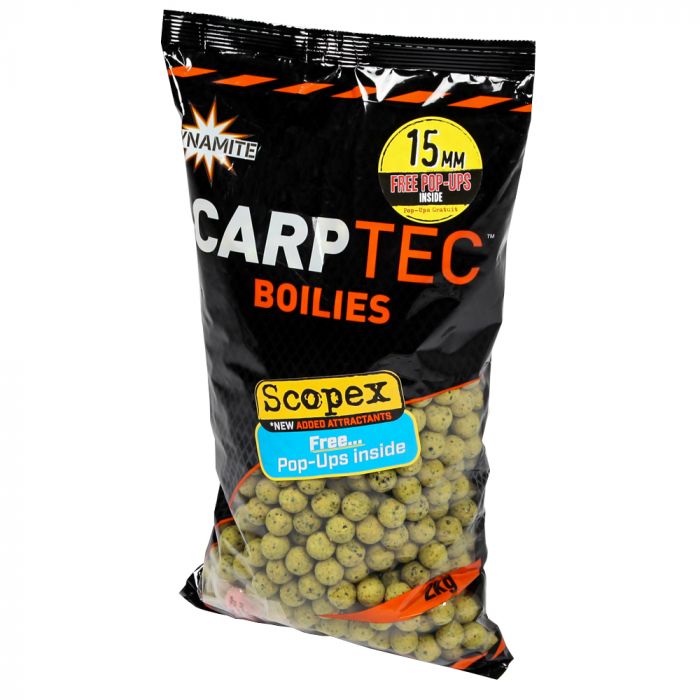 DYNAMITE BAITS Scopex Carp Tec Boilies 15mm 2kg