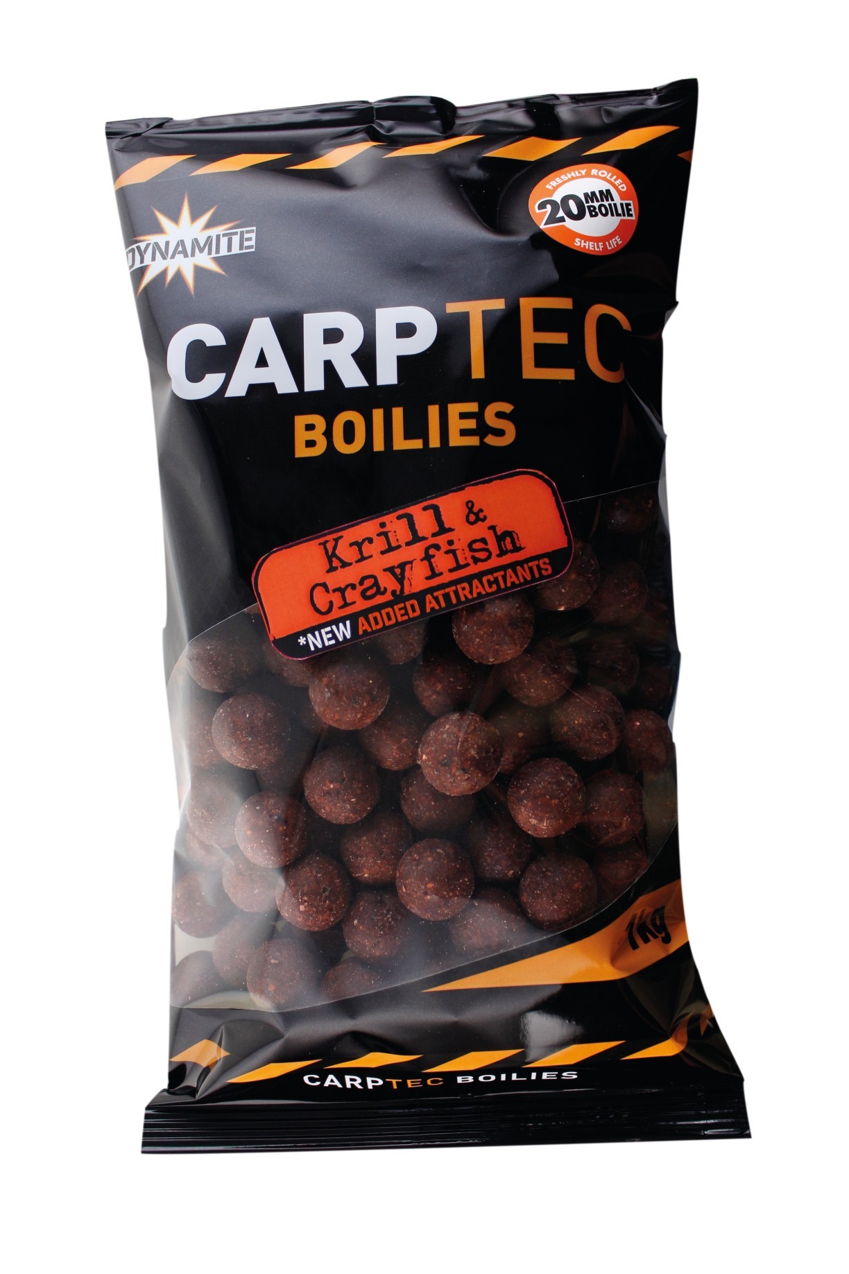 DYNAMITE BAITS Krill and Crayfish Carp Tec Boilies 20mm
