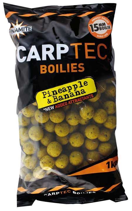 DYNAMITE BAITS Pineapple and Banana Carp Tec Boilies 15mm