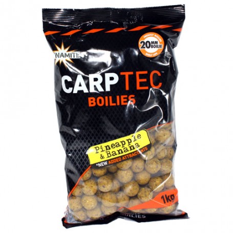 DYNAMITE BAITS Pineapple and Banana Carp Tec Boilies 20mm
