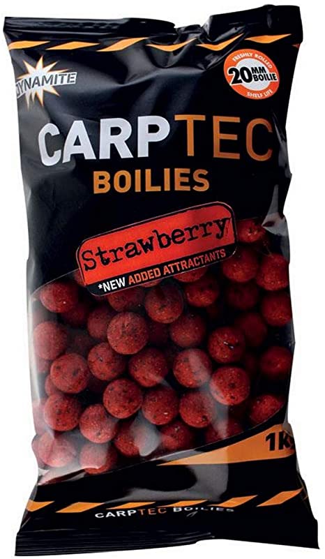 DYNAMITE BAITS Strawberry Carp Tec Boilies 20mm