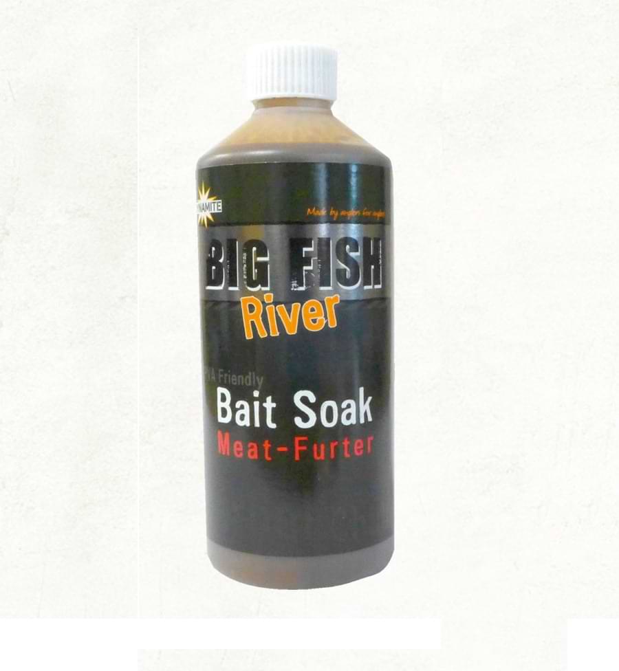 DYNAMITE BAITS Big Fish River Bait Soak - Meat Furter 500ml