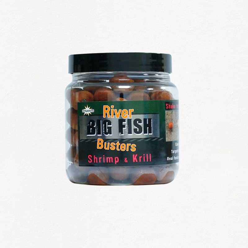 DYNAMITE BAITS Big Fish River Shrimp Krill Busters Hookbaits 120g