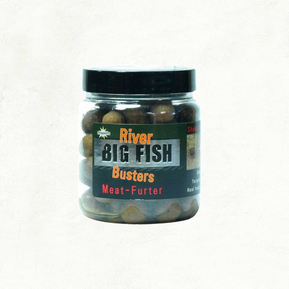 DYNAMITE BAITS Big Fish River Meat Furter Busters Hookbaits 120g