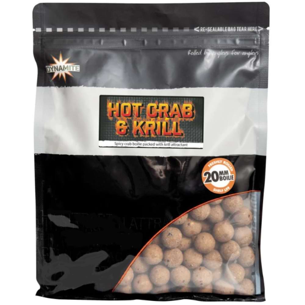 DYNAMITE BAITS Big Fish Hot Crab and Krill Boilie 20mm 1kg