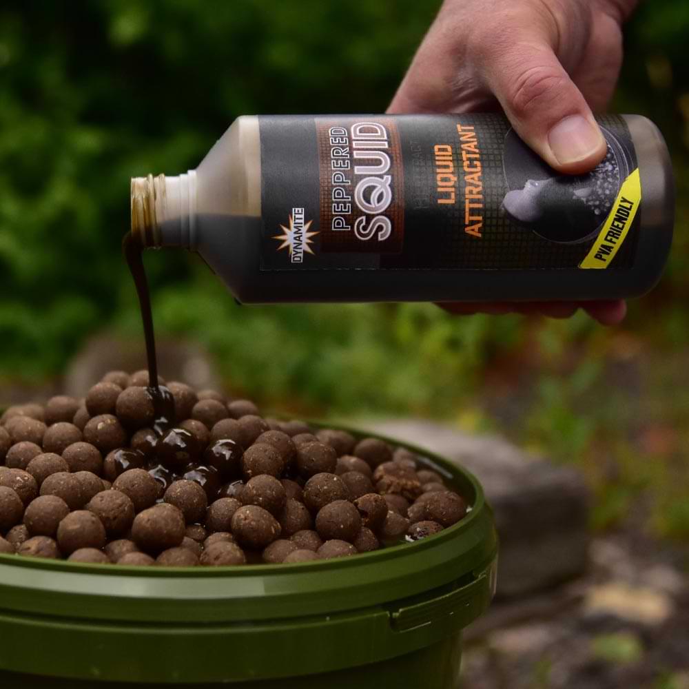 DYNAMITE BAITS Peppered Squid Liquid Attractant 500ml  