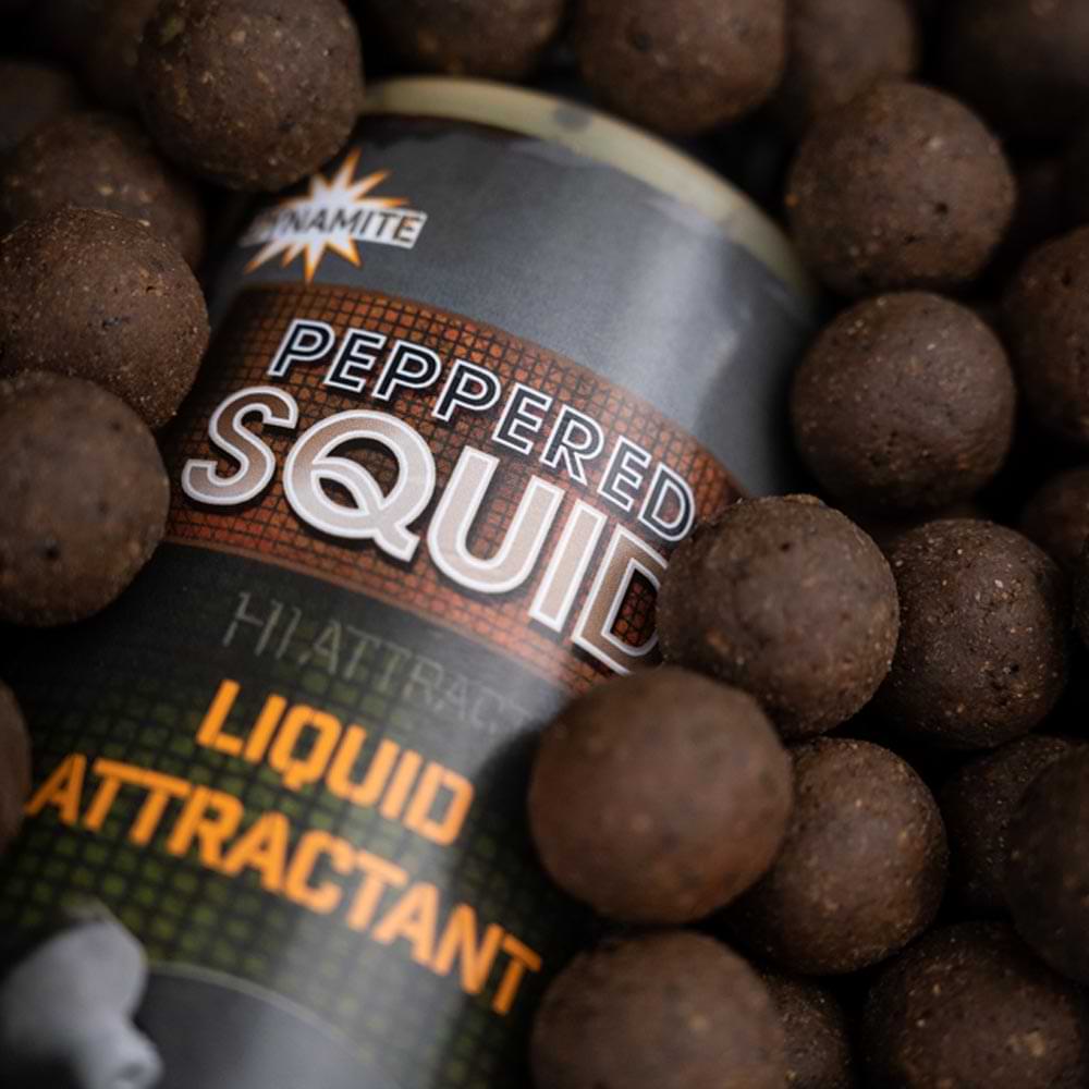 DYNAMITE BAITS Peppered Squid Liquid Attractant 500ml  