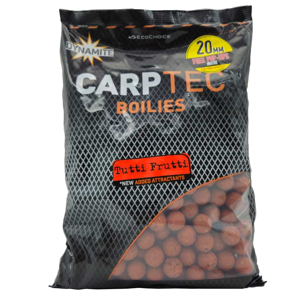DYNAMITE BAITS Tutti Frutti Carp Tec Boilies 20mm 1.8kg