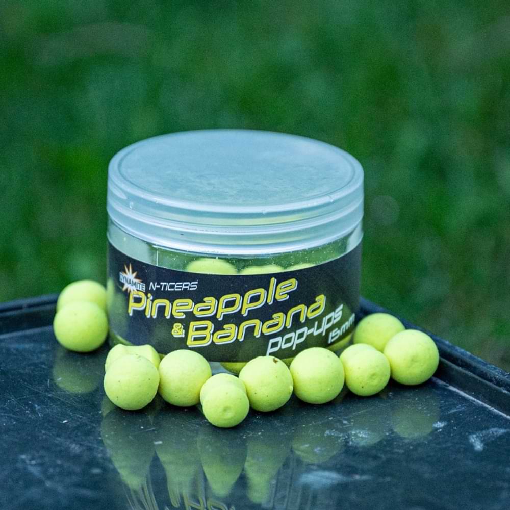 DYNAMITE BAITS N-Ticers Pineapple & Banana Pop-Up 12mm