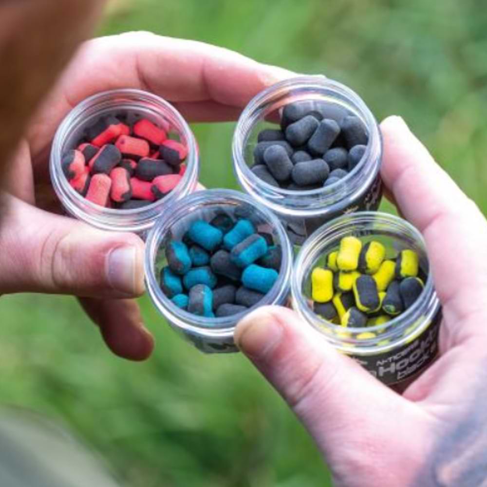 DYNAMITE BAITS N-Ticers Zig Hookbaits Black & Blue