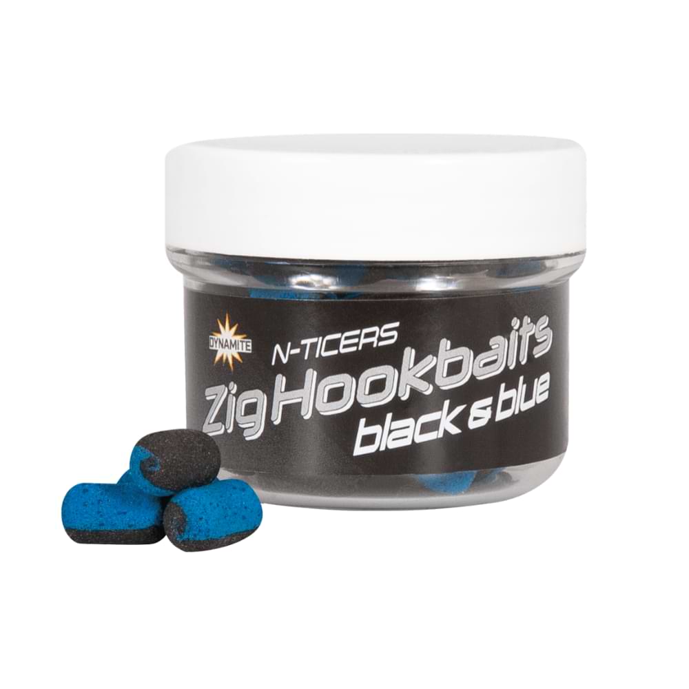 DYNAMITE BAITS N-Ticers Zig Hookbaits Black & Blue