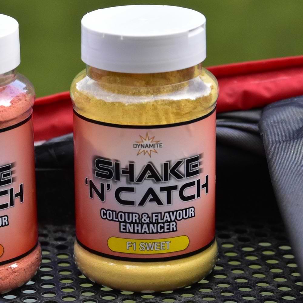 DYNAMITE BAITS Shake N Catch Colour And Flavour Enhancer F1 Sweet Yellow